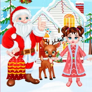 Baby Taylor Christmas Reindeer Fun
