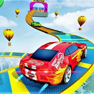 Water Car Stunt Game - Mega Ramp Car Stunt - Car Game 