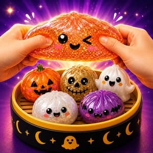 Baozi Squishy Halloween Livestream