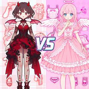 Glam Girl Clash: 2Player Style Studio