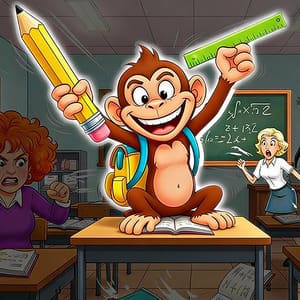 Monkey Student: School Prank